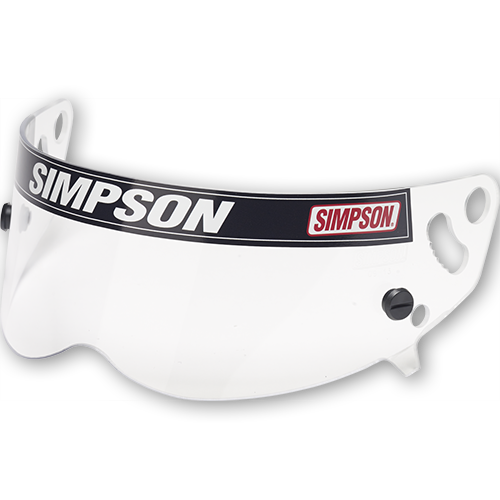 Simpson Replacement Helmet Shield, Clear, Carbon Devil Ray, Devil Ray Composite, Each
