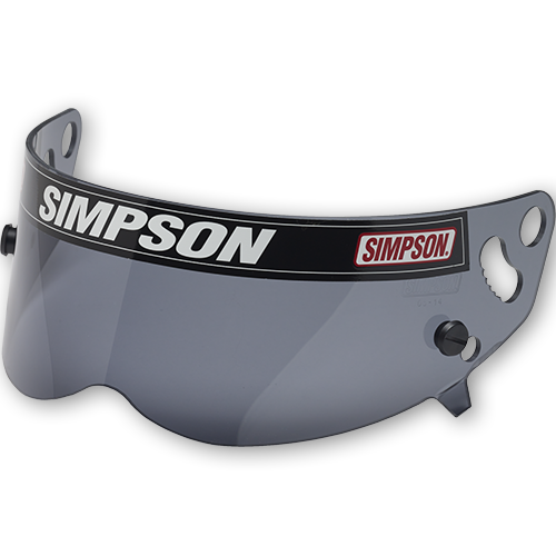 Simpson Replacement Helmet Shield, Smoke, Carbon Devil Ray, Devil Ray Composite, Each