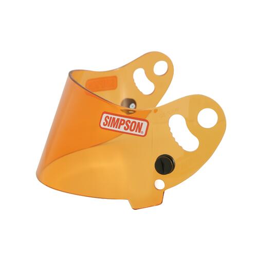 Simpson Racing Helmet Shield, Helmet Replacement Shields, Amber, Devil Ray, One Size Fits Most