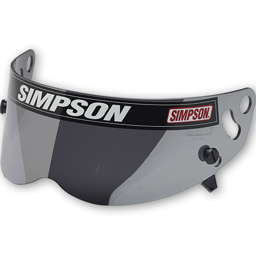 Simpson Replacement Helmet Shield, Mirror, Anti-fog, Carbon Devil Ray, Devil Ray Composite, Each