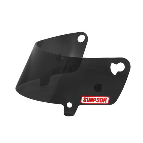 Simpson Racing Helmet Replacement Shields Fits Snell 2005 and Older Helmets Only, Smoke, Speedway Sh