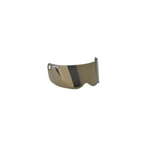 Simpson Replacement Helmet Shield 2017+ Outlaw Bandit Motorcycle Helmet Shield, Gold, XS SM