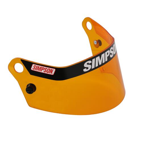 Simpson Racing SD1 Helmet Replacement Shield Antifog/Scratch, Amber, SD1 Visor, Antiscratch