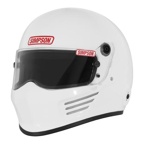 Simpson Racing Bandit Helmet SA2025, Large, White, Each