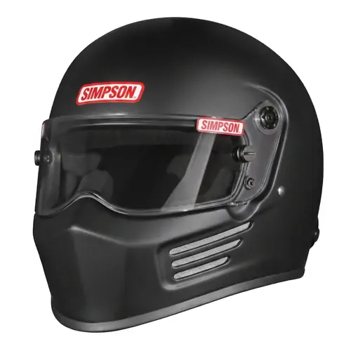 Simpson Bandit Series Helmet, Full Face, Black, Matte Finish, Snell SA2025, X-Large, Each