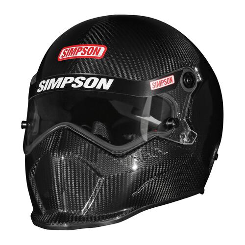 Simpson Racing Carbon Kingsnake Helmet SA2025, 2X-Large, Carbon Fiber, Each