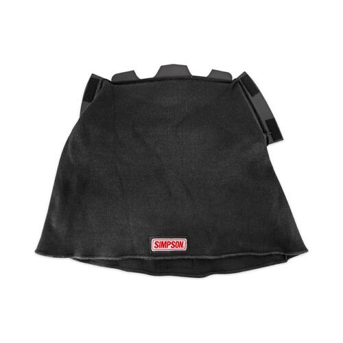 Simpson Racing SFI5 Carbonx Hlmt Skrt Removable, Remmovable Skirt, Black
