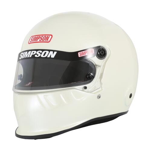 Simpson Racing VUDO Helmet SA2025, Large, Pearl White, Each