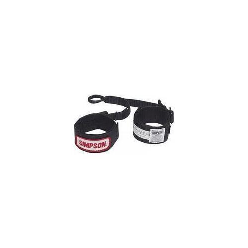 Simpson Arm Restraints AR.QTM Arm Restraints, Quarter Midget, Black, Velcro, Pair