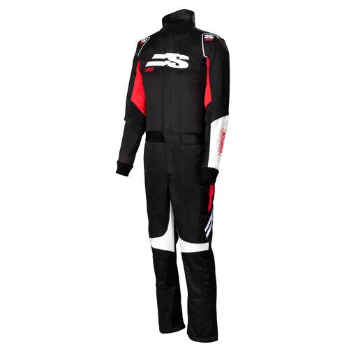 Simpson Racing Airspeed Suit Black/Red/White XXL, 2X-Large, Black/Red/White, Each