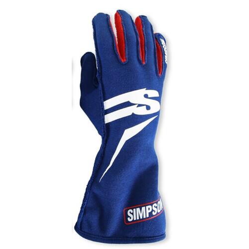 Simpson Racing Airspeed Gloves, Large, Blue, SFI 3.3/5, Pair