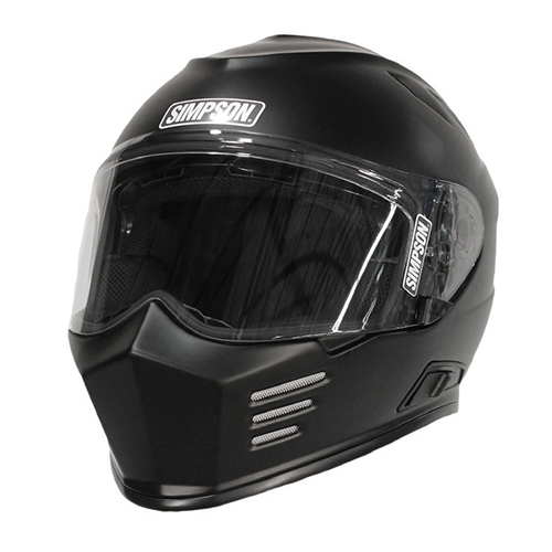 Simpson Racing Ghost Bandit Motorcycle Helmet, Large - Matte Black
