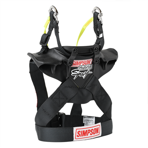Simpson Hybrid Youth Sport Head and Neck Restraint System, Post Anchors/Tether Kit, with Seatbelt Anchor System, SFI 38.1, Child