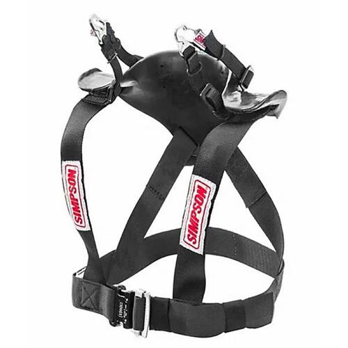 Simpson Head and Neck Restraint System, Hybrid Pro Lite, Sliding Tether and Dual End Tether, Quick-release Anchor, FIA 8858-10, Small, Each