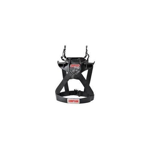 Simpson Hybrid Sport Restraints HS.MED.11.PA Head and Neck Restraint System, Hybrid Sport, Sliding Tether and Post Clip Tether, Post Anchor, SFI 38.1,