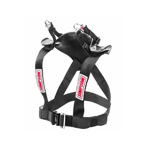 Simpson Head and Neck Restraint Systems, Hybrid Sport, In-seat Model, Sliding Tether and Dual End Tether, Post Anchor, SFI 38.1, X-Large, Each
