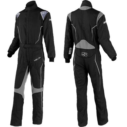 Simpson Racing Helix Youth Race Suit, Small, Black/Grey
