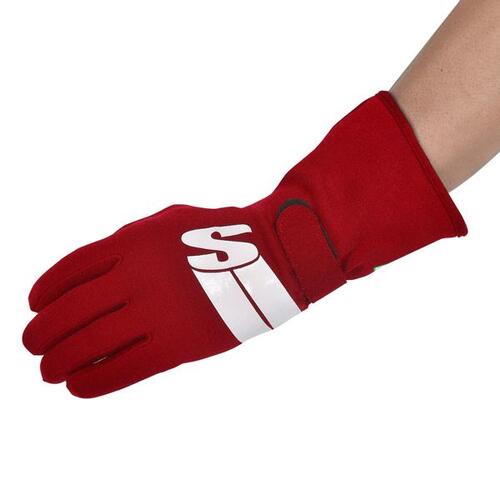 Simpson Racing Impulse Professional Racing Gloves, Double Layer, Nomex, Red, SFI 3.3/5/FIA, Large, Pair
