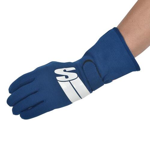 Simpson Racing Impulse Professional Racing Gloves, Double Layer, Nomex, Blue, SFI 3.3/5/FIA, Small,