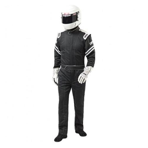 Simpson Racing Legend II Racing Suit, X-Large Black/Black