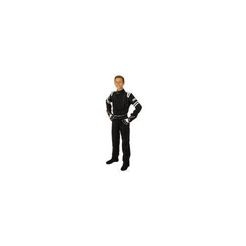 Simpson Legend II Series Youth Driving Suit, One Layer, One-Piece, Youth X-Small, Black/Black 