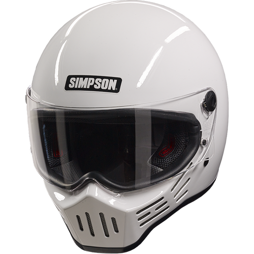 Simpson Racing M30 Motorcycle Helmet, Large, White