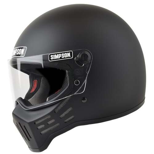 Simpson Racing M30 Motorcycle Helmet, 1X Small - Matte Black
