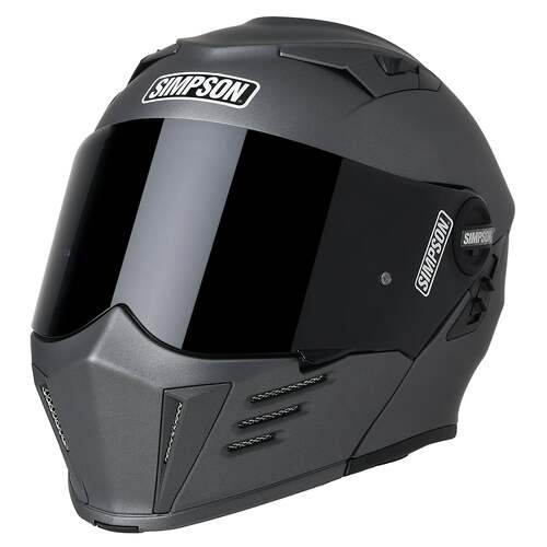 Simpson Racing Mod Bandit Motorcycle Hemlet, Small, Flat Alloy