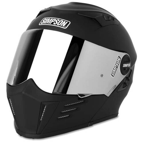 Simpson Racing Mod Bandit Motorcycle Hemlet, 1X Large, Matte Black