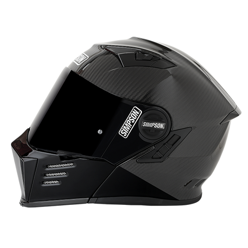 Simpson Racing Mod Bandit Motorcycle Hemlet, 1X Large, Carbon Fiber