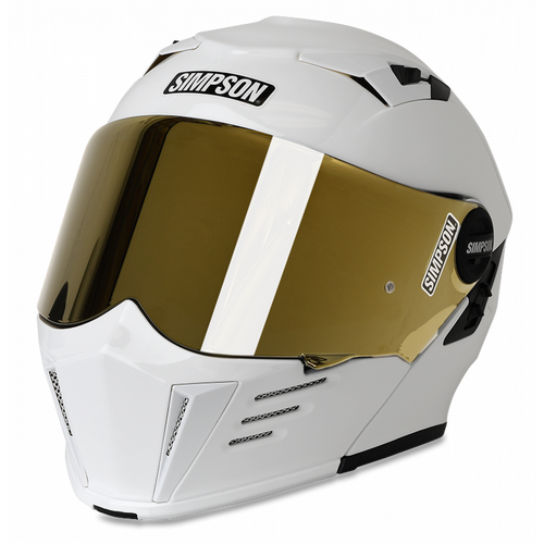 Simpson Racing Mod Bandit Motorcycle Hemlet, 2X Large, White