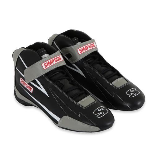 Simpson Racing Supercoil Shoe Black/Grey, 10.5, Size 10.5 Black/Grey