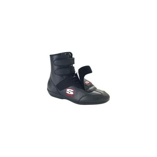 Simpson Stealth Sprint Shoes, High-Top, Leather, Nomex Liner, Black, Men's 8 1/2, Pair