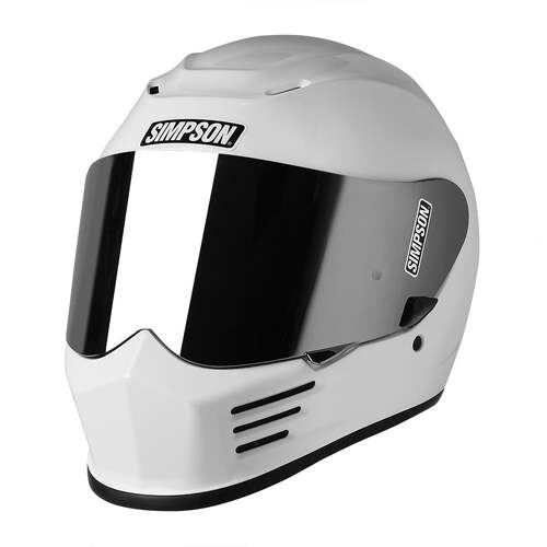 Simpson Racing Speed Bandit Motorcycle Helmet Large - White