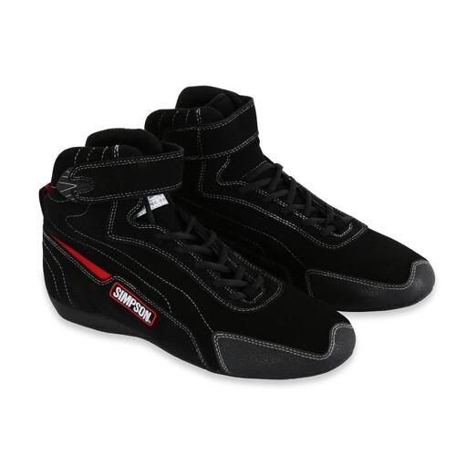 Simpson Racing Turbine High Top Shoe Black 5.5, Pair