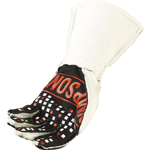 Simpson Vortex Gloves Driving Gloves, Double Layer, Nomex, Black/White, SFI 3.3/5/FIA, Small, Pair
