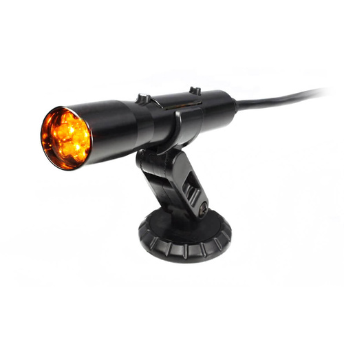 Sniper Standalone Shift Light, Black Tube, Yellow LED Direct Wire Connection