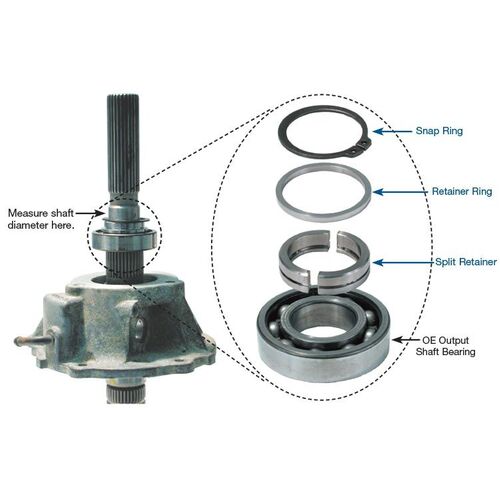 Sonnax Transfer Case Split Ring Retainer, Np 230 W/1.180in. Dia Shaft, Each