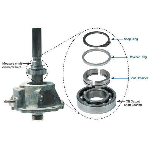 Sonnax Transfer Case Split Ring Retainer, Np 230 & 240 W/1.375in. Dia Shft, Each