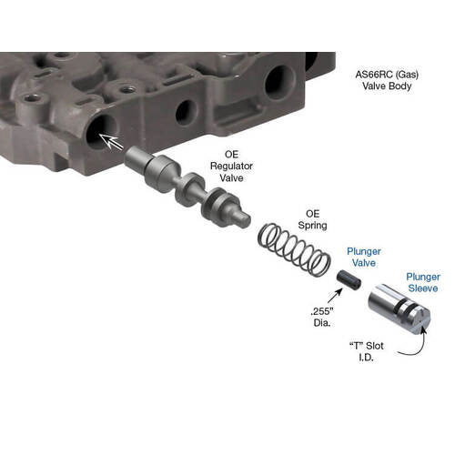 Sonnax Secondary Pressure Regulator Plunger Valve Kit, Aisin Seiki, As66Rc - Gas Engine, Each