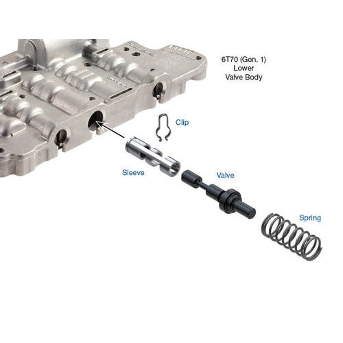 Sonnax Afl/Solenoid Pressure Regulator Valve Kit, Ford, 6F50/55, 6T70/75 Gen I, Each