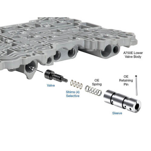 Sonnax Accumulator Control Plunger Valve Kit, A750, A760, A761E, A960, Ab60, Each