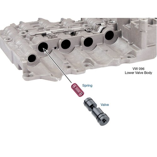 Sonnax Oversized K3 Clutch Control Valve Kit, Aisin Aw, Tf-60Sn, 09G/09K/09M, 6F21Wa, Each