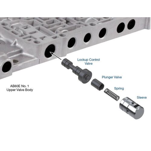 Sonnax Oversized Lockup Control Valve Kit, A760E, A760F, A760H, Ab60E, Ab60F, Each