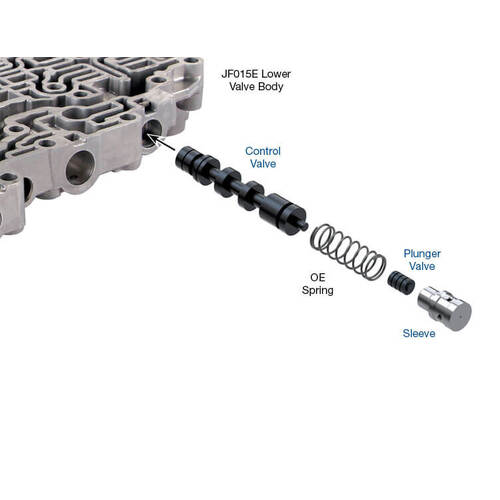 Sonnax Oversized Lockup Control & Plunger Valve Kit, Jatco/Nissan JF015E (Re0F11A), Each