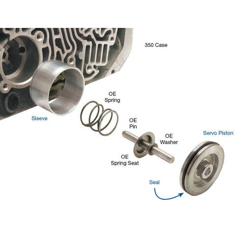 Sonnax Intermediate Servo Sleeve Kit, GM Th350, Th350C, Each