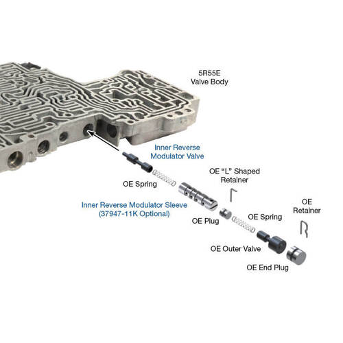 Sonnax Inner Reverse Modulator Valve, Ford, 4R44E, 4R55E, 5R44E, 5R55E, Each