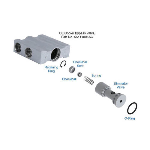 Sonnax Thermal Bypass Eliminator Kit, Chrysler, 42Rle, 45/545/65RFE, 722.6, JF011, Each