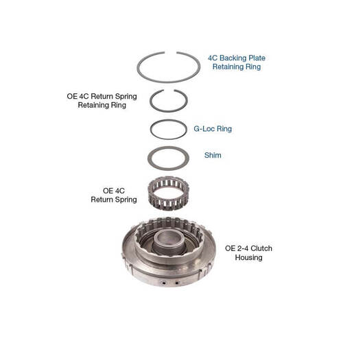 Sonnax Industries 4C Retaining Ring and Shim, 45RFE/545RFE/65RFE/66RFE/68RFE, Kit