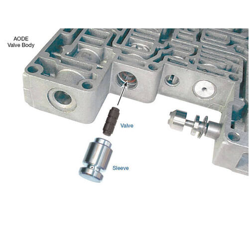 Sonnax Bypass Clutch Control Plunger Valve Kit, Ford, 4R70E, 4R70W, 4R75E, 4R75W, AODe, Each